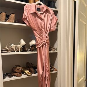 DO+BE Pink Midi Silk Dress